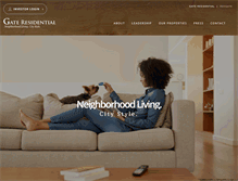 Tablet Screenshot of gateresidential.com